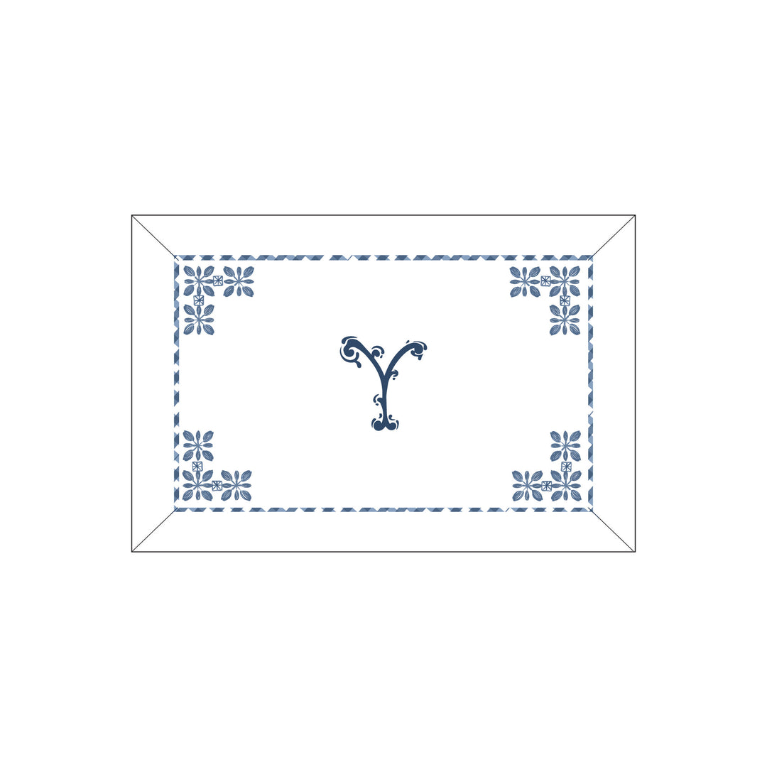 Seferî Flower Garden Boudoir Sham - Blue