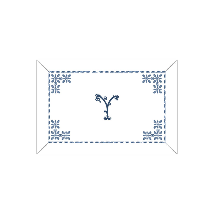 Seferî Flower Garden Boudoir Sham - Blue