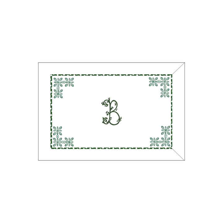 Seferî Flower Garden Boudoir Sham - Green