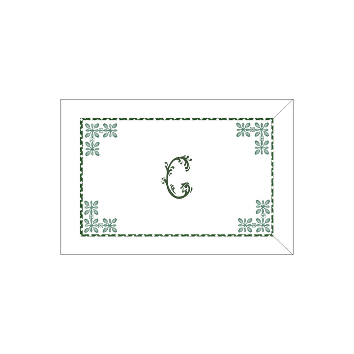 Seferî Flower Garden Boudoir Sham - Green