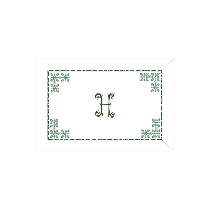 Seferî Flower Garden Boudoir Sham - Green