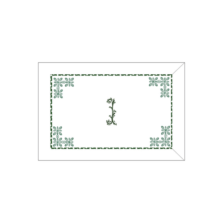 Seferî Flower Garden Boudoir Sham - Green