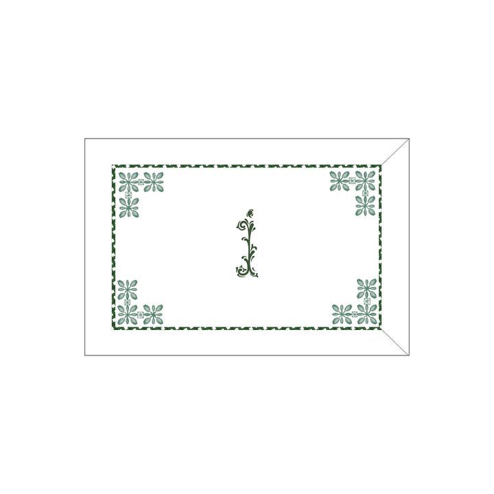 Seferî Flower Garden Boudoir Sham - Green
