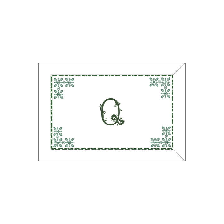 Seferî Flower Garden Boudoir Sham - Green