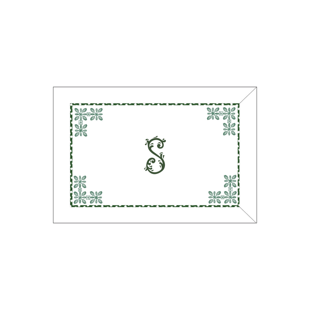 Seferî Flower Garden Boudoir Sham - Green