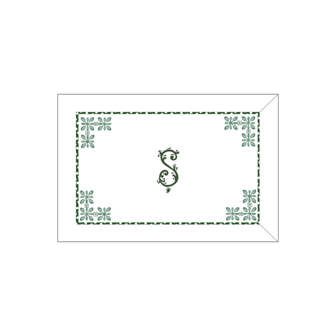 Seferî Flower Garden Boudoir Sham - Green