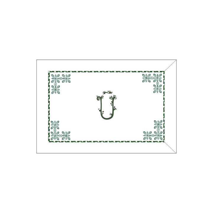 Seferî Flower Garden Boudoir Sham - Green