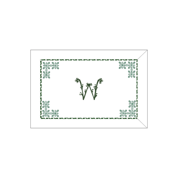 Seferî Flower Garden Boudoir Sham - Green