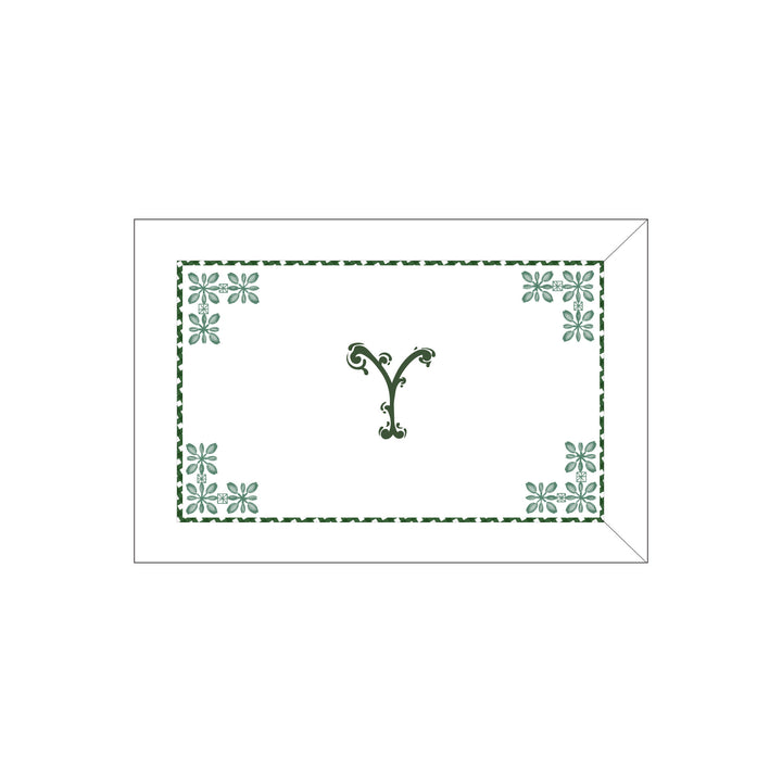 Seferî Flower Garden Boudoir Sham - Green