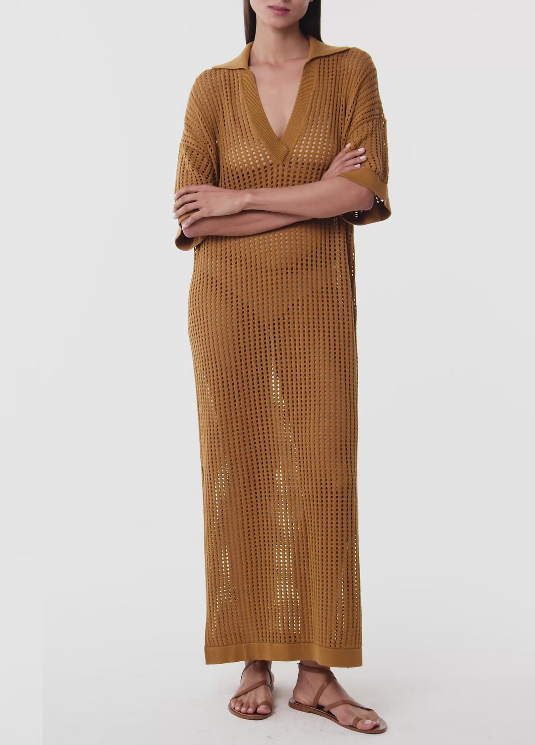 Cove Kroşe Uzun Kaftan